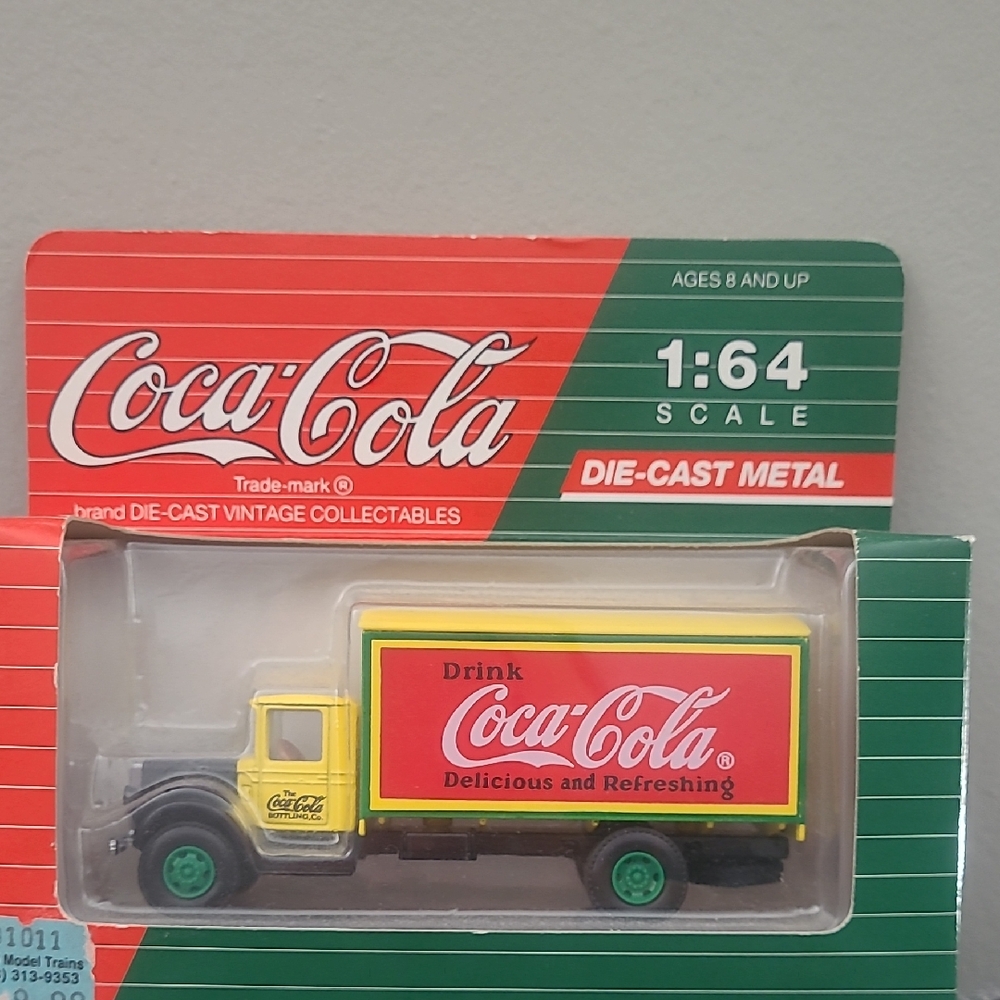 Coca Cola Die-Cast Toy Truck - Yellow and Green
